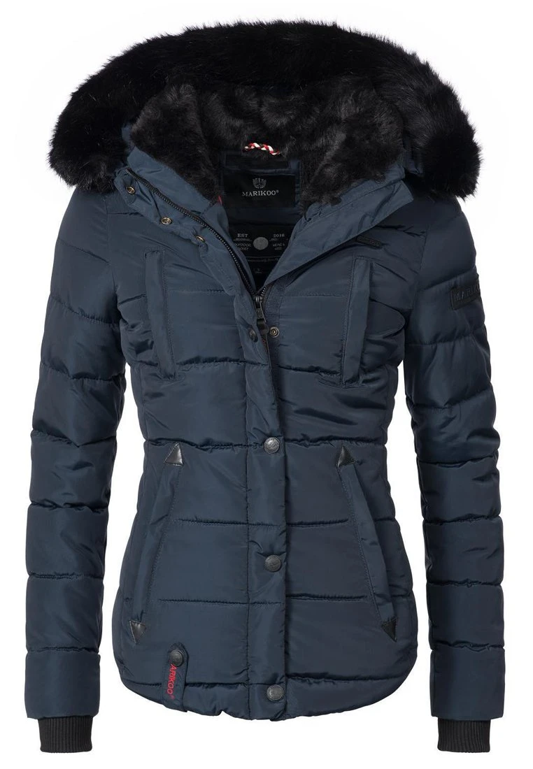 Marikoo Lotusblüte - Chaqueta De Invierno -Dark Blue 1 Marikoo Lotusblüte - Chaqueta De Invierno -Dark Blue
