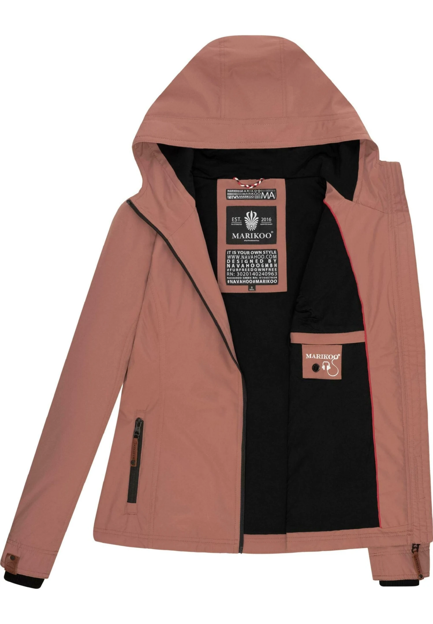 Marikoo Brombeere - Chaqueta Outdoor - Terracotta 4 Marikoo Brombeere - Chaqueta Outdoor - Terracotta - Imagen 4