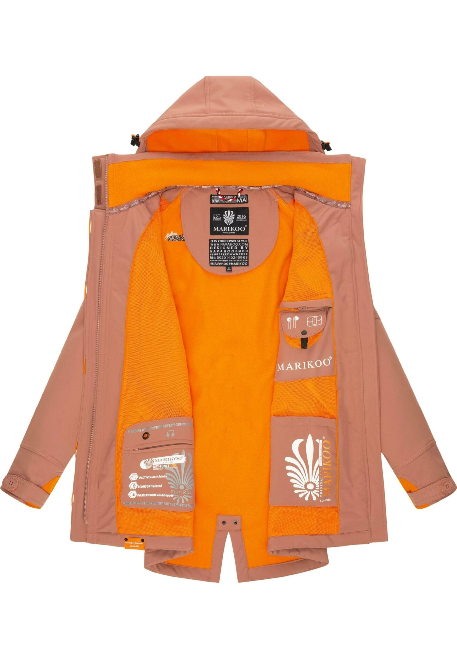Marikoo Soulinaa - Parka - Terracotta 4 Marikoo Soulinaa - Parka - Terracotta - Imagen 4