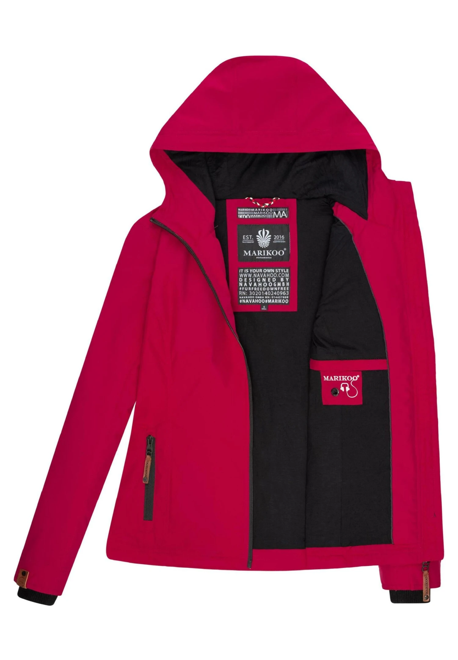 Marikoo Brombeere - Chaqueta Outdoor - Fuchsia 7 Marikoo Brombeere - Chaqueta Outdoor - Fuchsia - Imagen 7