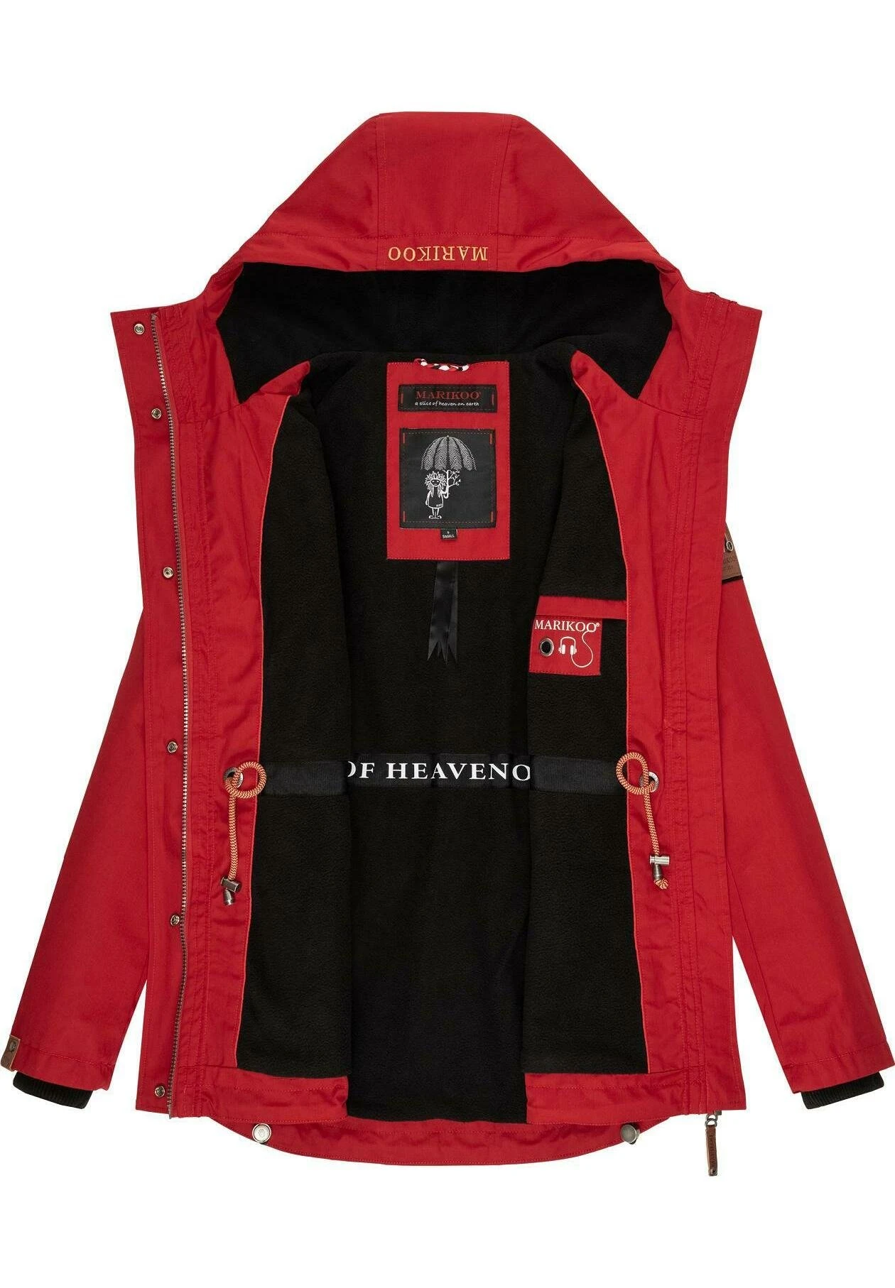 Marikoo Babetaa - Parka - Cherry Red 4 Marikoo Babetaa - Parka - Cherry Red - Imagen 4