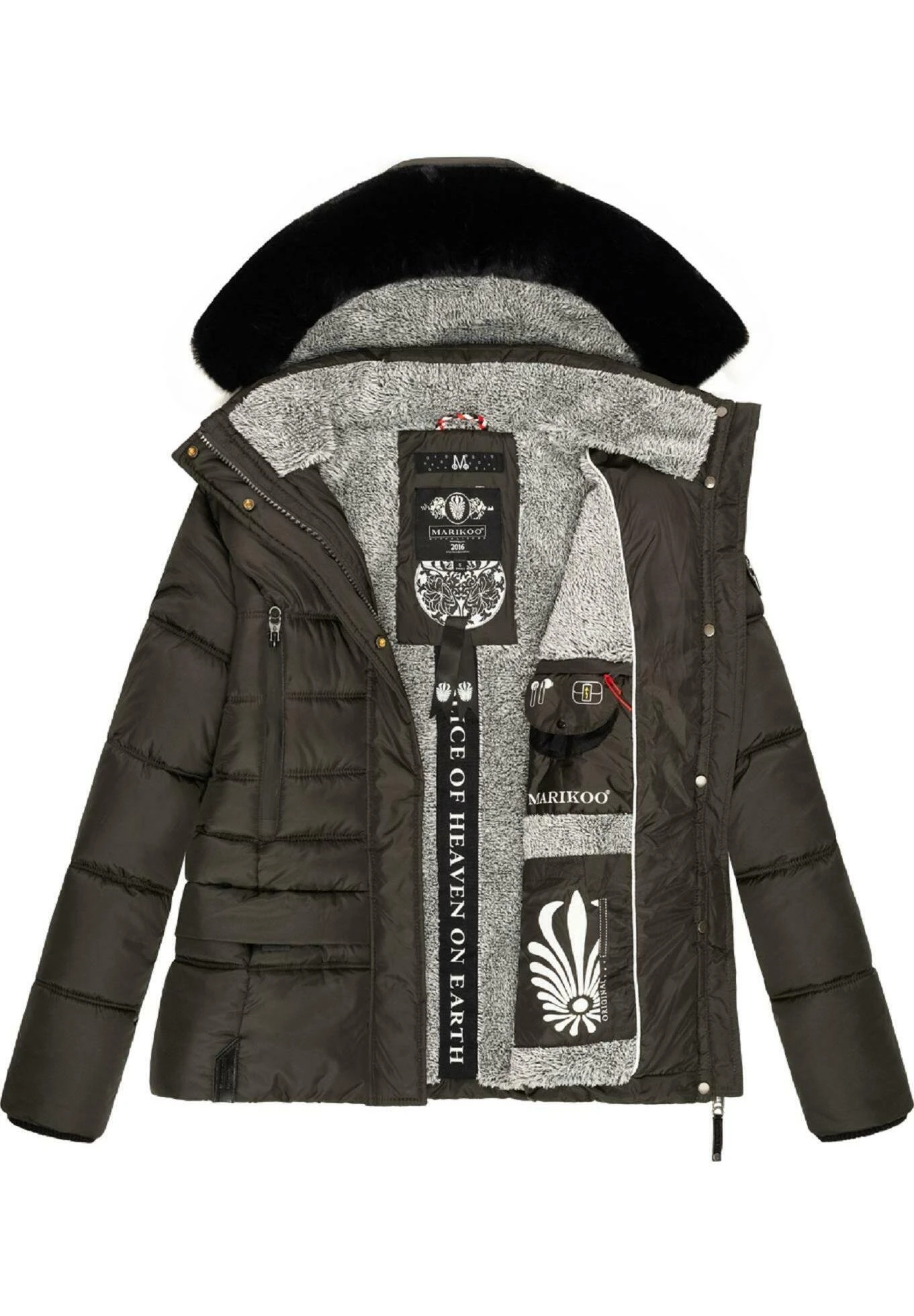 Marikoo Loveleen - Chaqueta De Invierno - Dark Grey 6 Marikoo Loveleen - Chaqueta De Invierno - Dark Grey - Imagen 6