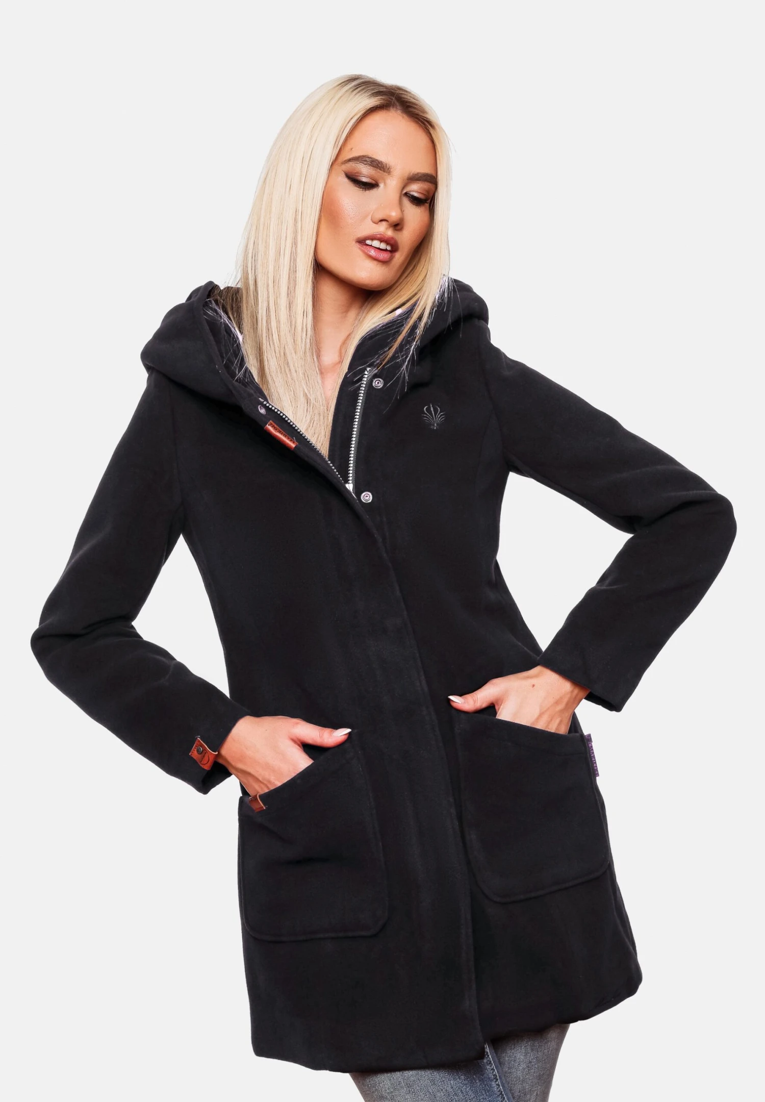 Marikoo Abrigo De Invierno - Dark Navy 1 Marikoo Abrigo De Invierno - Dark Navy