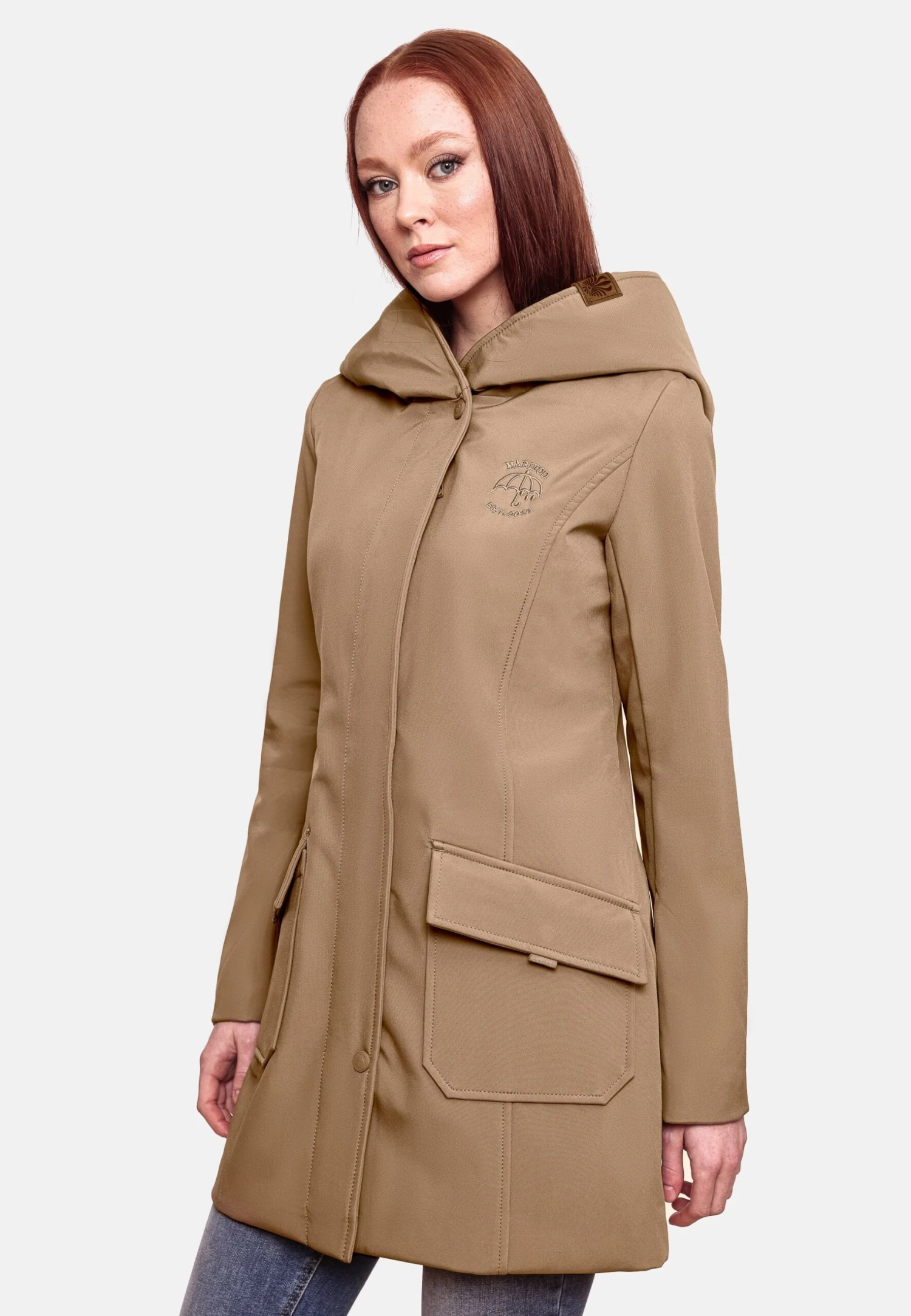 Marikoo Mayleen - Impermeable - Taupe 4 Marikoo Mayleen - Impermeable - Taupe - Imagen 4