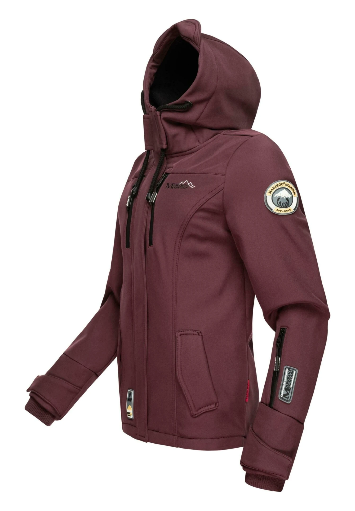 Marikoo Funktions - Chaqueta Outdoor - Dark Red Melange 4 Marikoo Funktions - Chaqueta Outdoor - Dark Red Melange - Imagen 4