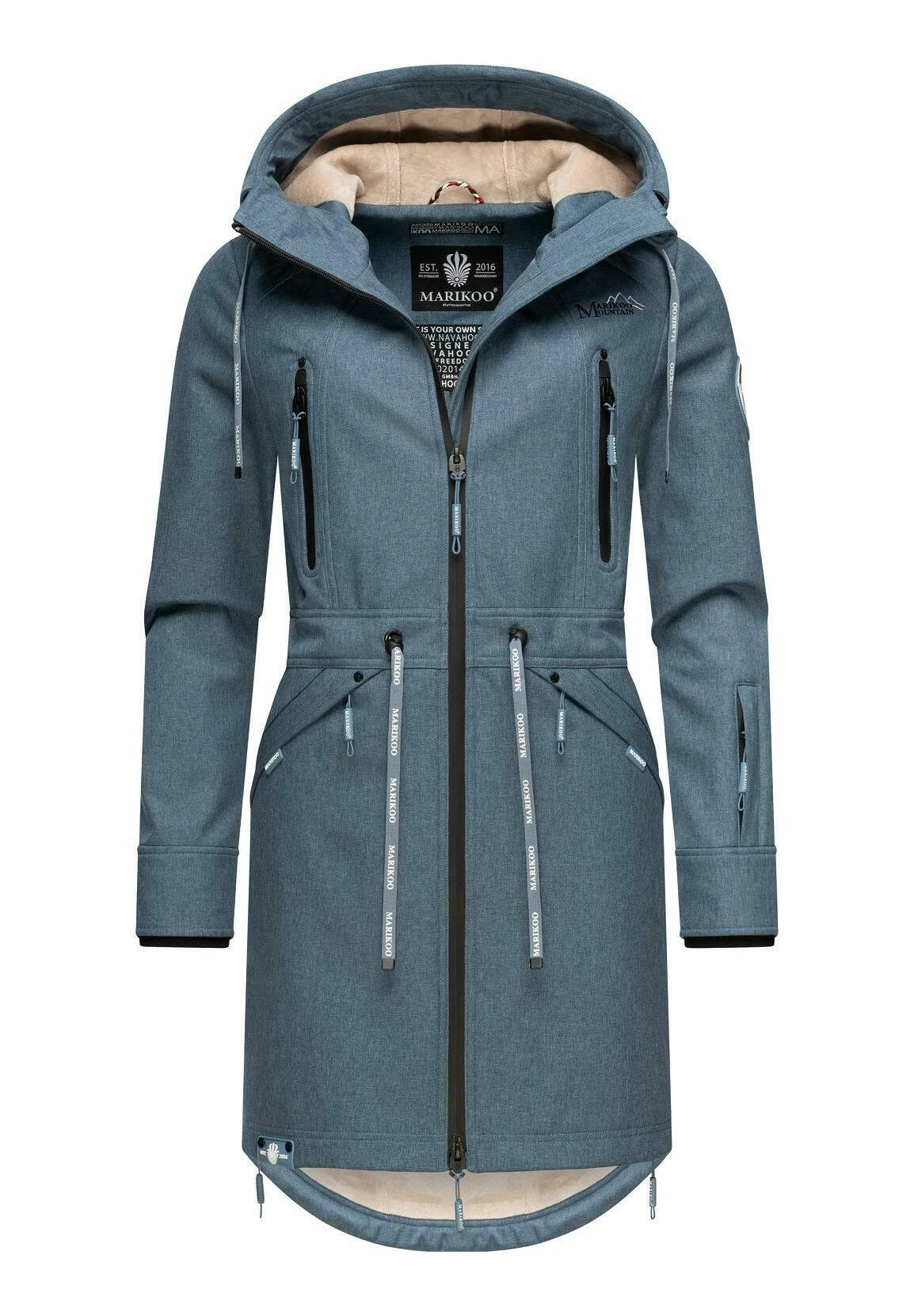 Marikoo Racquelle - Parka - Dusty Blue 5 Marikoo Racquelle - Parka - Dusty Blue - Imagen 5
