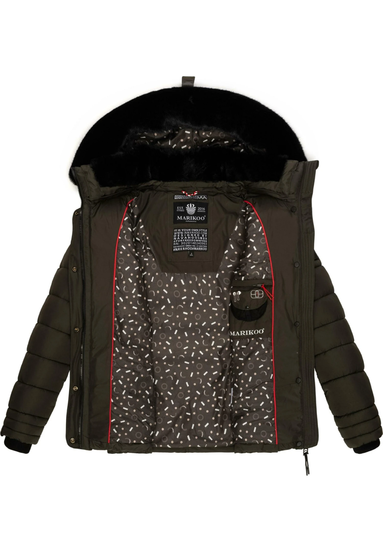 Marikoo Qesraa - Chaqueta De Invierno - Dark Grey 6 Marikoo Qesraa - Chaqueta De Invierno - Dark Grey - Imagen 6