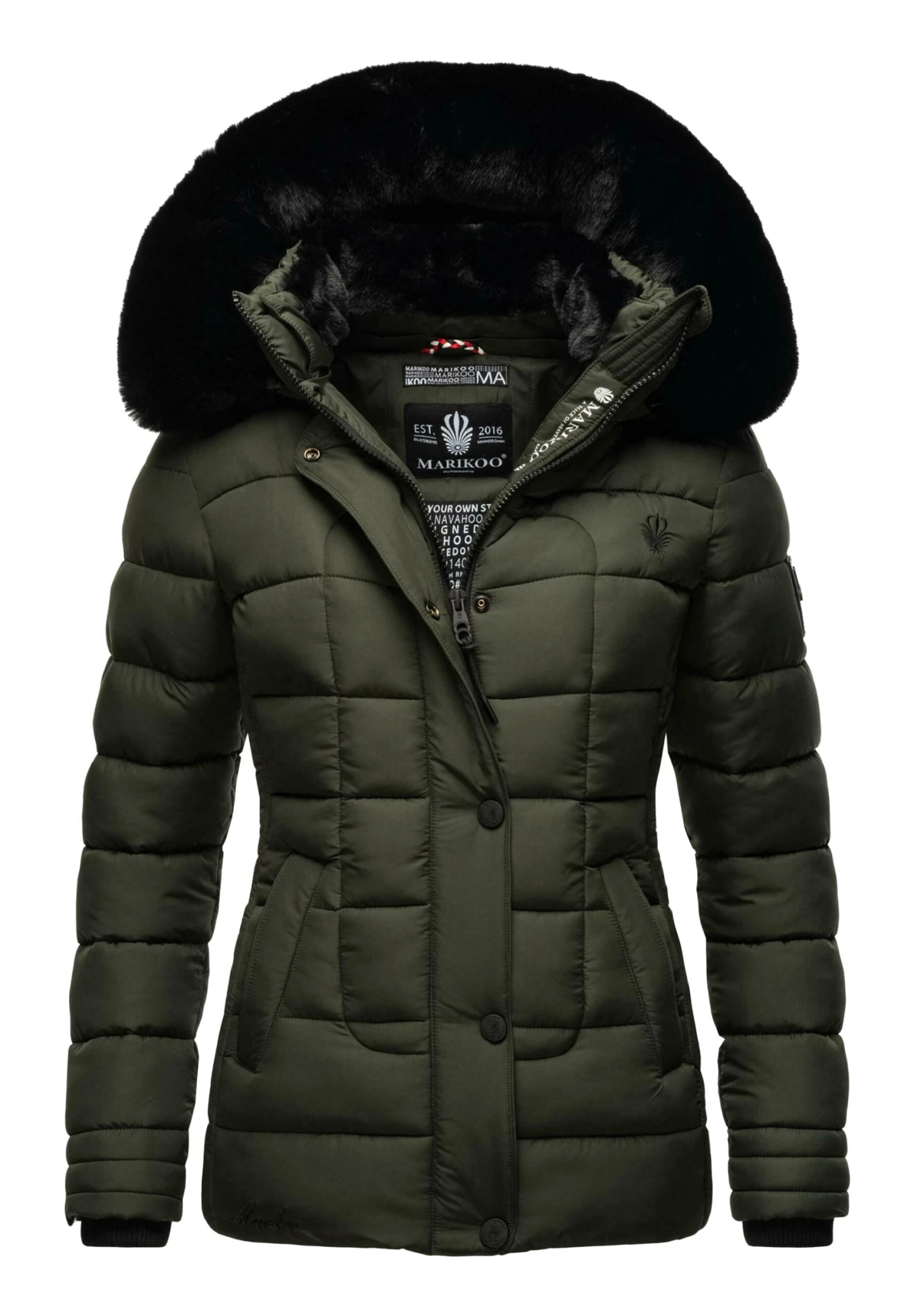 Marikoo Qesraa - Chaqueta De Invierno - Dark Olive 1 Marikoo Qesraa - Chaqueta De Invierno - Dark Olive
