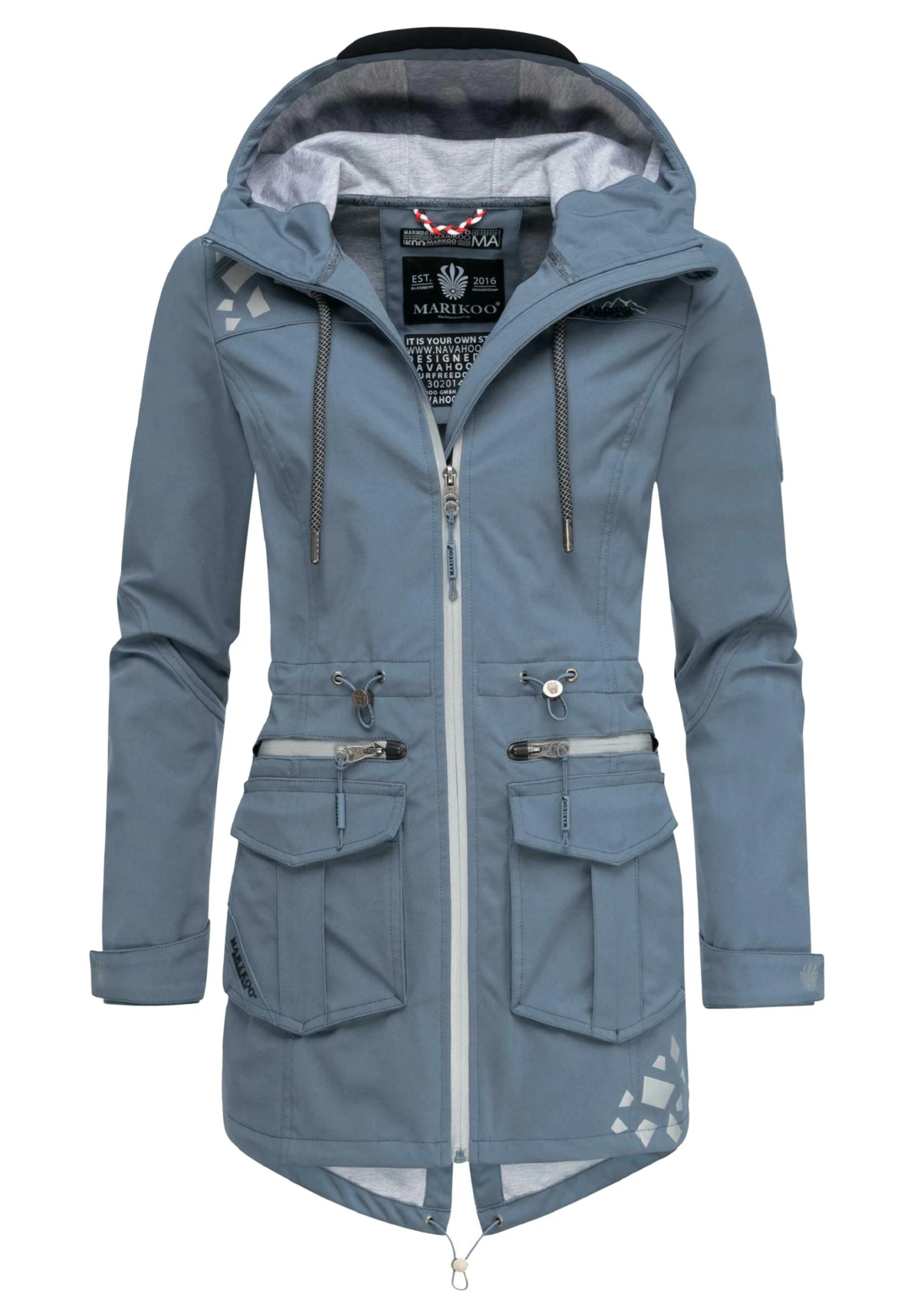 Marikoo Ulissaa - Impermeable - Dusty Blue 1 Marikoo Ulissaa - Impermeable - Dusty Blue