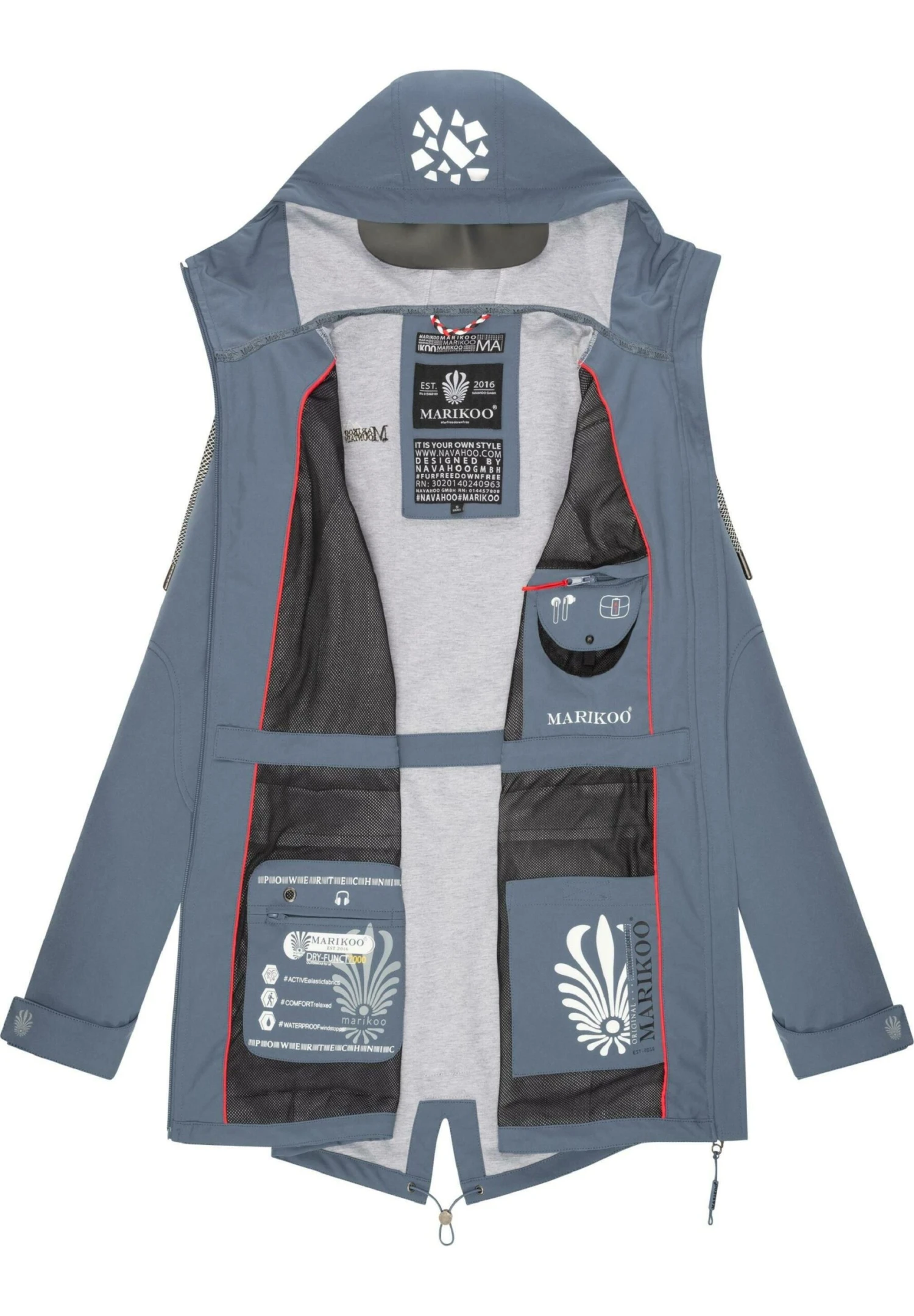 Marikoo Ulissaa - Impermeable - Dusty Blue 5 Marikoo Ulissaa - Impermeable - Dusty Blue - Imagen 5