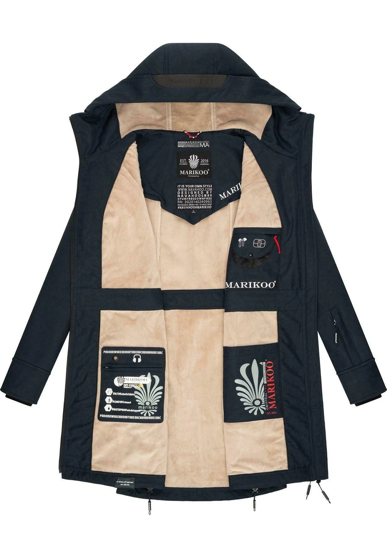 Marikoo Racquelle - Parka - Dark Blue 4 Marikoo Racquelle - Parka - Dark Blue - Imagen 4