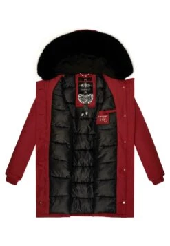 Marikoo Karmaa - Abrigo De Invierno - Blood Red With Black Fur -Marikoo e093916dc1984dd8aa554f4984bf9a7f