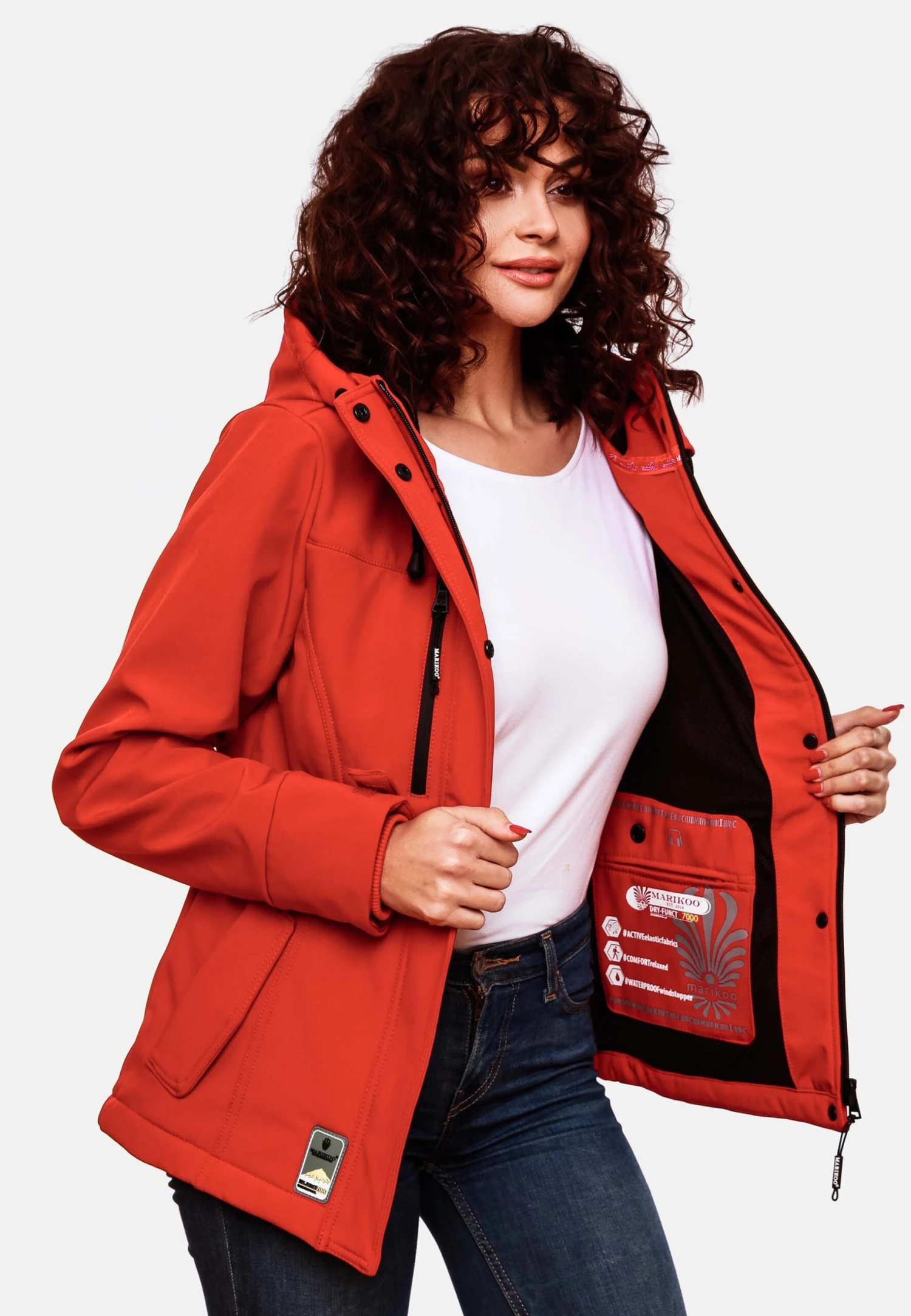 Marikoo Funktions - Chaqueta Outdoor - Light Red 3 Marikoo Funktions - Chaqueta Outdoor - Light Red - Imagen 3
